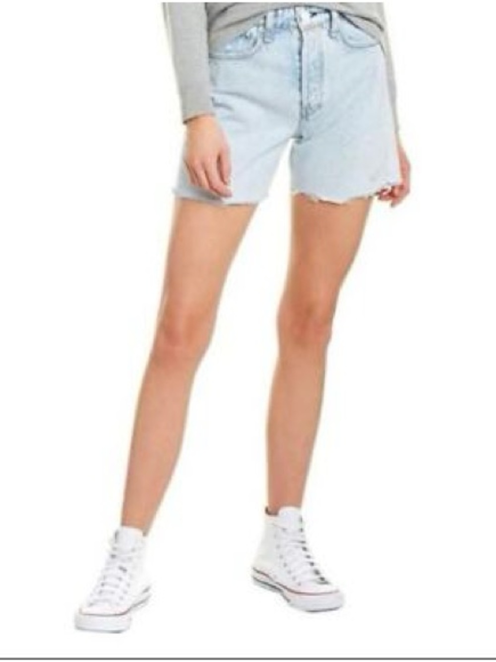rag & bone Maya Nevada Blue Light Wash Jean Shorts